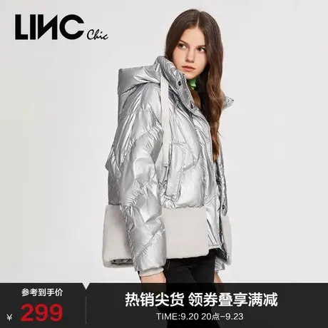 LINC金羽杰羽绒服冬季女短款羽绒服女冬款944127图片