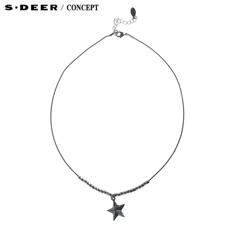 【新品】sdeer圣迪奥专柜正品女装春装时尚简约五角星项链5184344图片