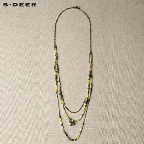 【新品】sdeer圣迪奥女士长款简约项链围脖链颈链毛衣链S15284369图片