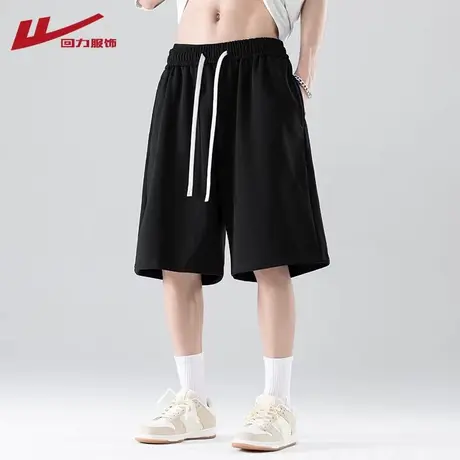 回力短裤男士夏季2025新款薄款运动裤潮牌宽松男生五分冰丝裤子图片