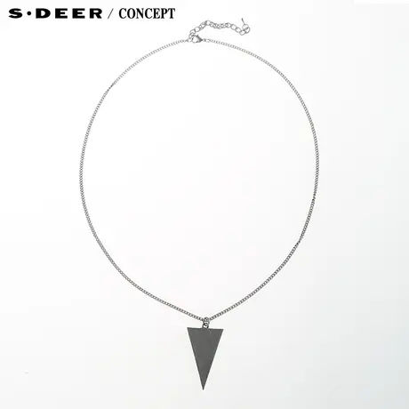 【新品】sdeer圣迪奥专柜正品女装现代几何三角形项链5184372图片