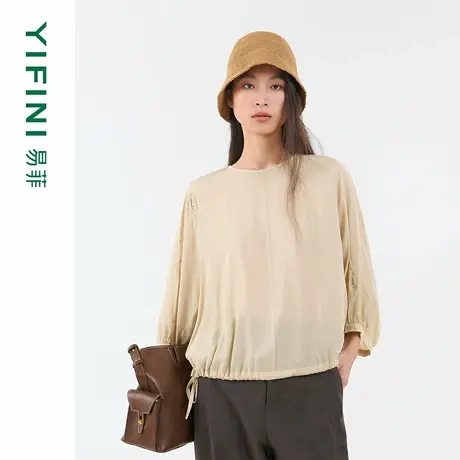 [专柜同款]易菲宽松短款小衫商品大图