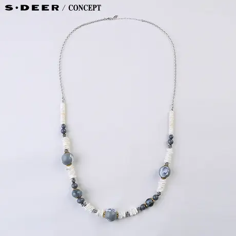 【新品】sdeer圣迪奥专柜正品女装光泽材质装饰项链S16184321图片