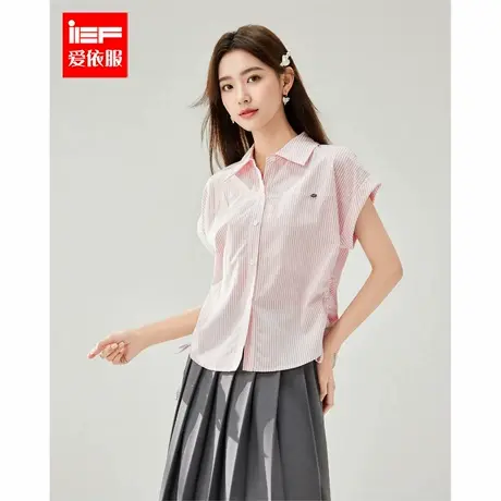IEF/爱依服上衣2025夏季新款韩版甜美减龄休闲风通勤百搭衬衫商品大图