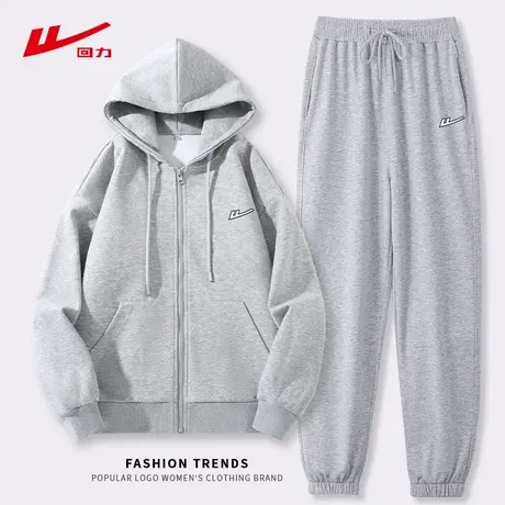 回力休闲运动套装女春秋款卫衣长裤洋气时尚高级感入秋穿搭一整套商品大图