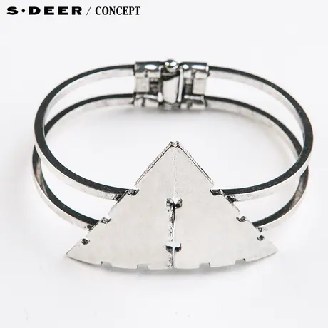 【新品】S·DEER＼CONCEPT圣迪奥现代感几何装饰手镯S16184339图片