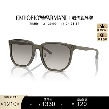 【新品】EMPORIO ARMANI太阳镜偏光墨镜男款眼镜0EA4215D图片