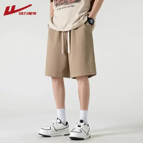 回力短裤男士夏季薄款宽松运动外穿五分裤子男生美式直筒休闲中裤商品大图