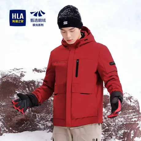 HLA/海澜之家【曾舜晞同款】极光超能羽绒服秋冬三防时尚外套男图片