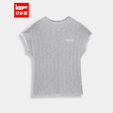 IEF/爱依服2025夏秋新款韩系简约纯色成熟通勤百搭气质感毛织上衣商品大图