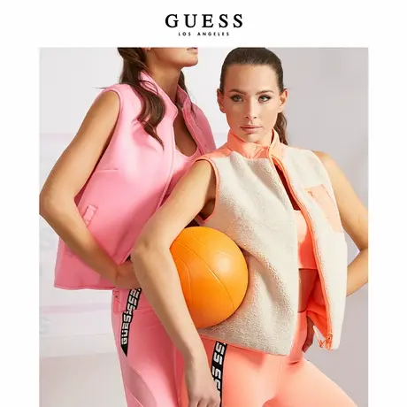 GUESS女士运动休闲学院风裤瑜伽裤-O1GA54MC03W商品大图