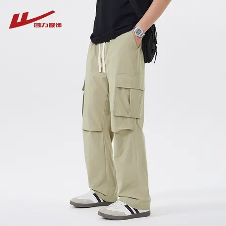 回力冰丝速干工装裤男士夏季薄款2025新款户外三防登山冲锋长裤子商品大图