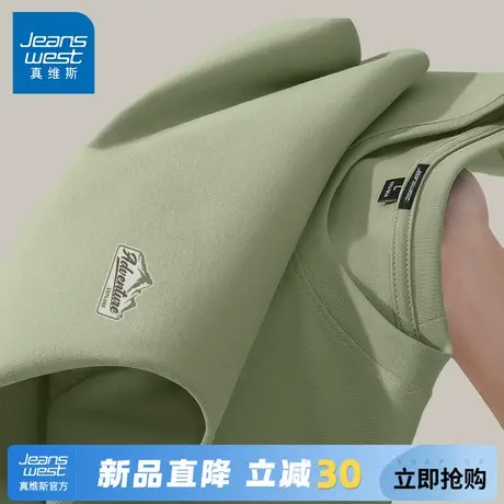 GV真维斯秋季长袖T恤男2025新款纯棉内搭打底衫男士透气圆领秋衣A图片