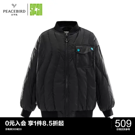 太平鸟SPCN系列2022冬季新款棒球轻羽绒服ASACC4305图片