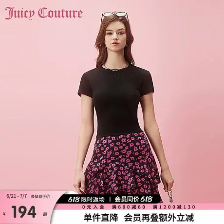 Juicy Couture橘滋春夏新款半截裙短裙梭织碎花裙甜美可爱风女商品大图