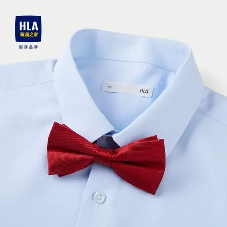 HLA/海澜之家婚庆宴会领结25新款含桑蚕丝简约净色柔软顺滑领结男图片