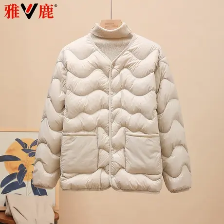雅鹿2024新款羽绒服女轻薄内胆短款内搭时尚潮流女士正品洋气外套商品大图