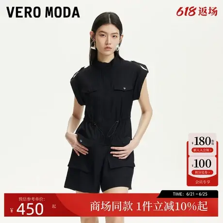 Vero Moda连体裤女25春季新款抽绳腰身假口袋设计连体裤325278002图片