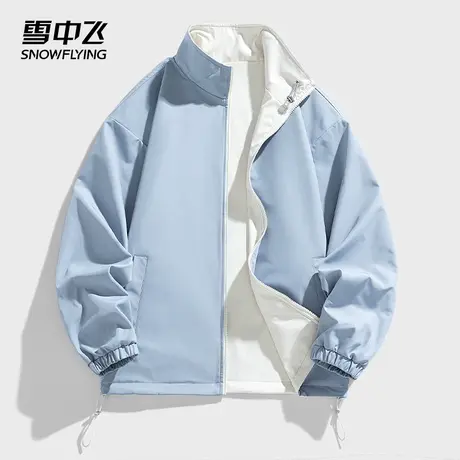 雪中飞2025新款春季男款宽松休闲透气速干户外运动夹克外套商品大图