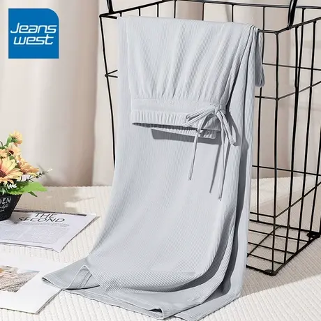 KV真维斯灰色窄版阔腿裤女2025新款爆款夏季高腰显瘦小个子休闲裤商品大图