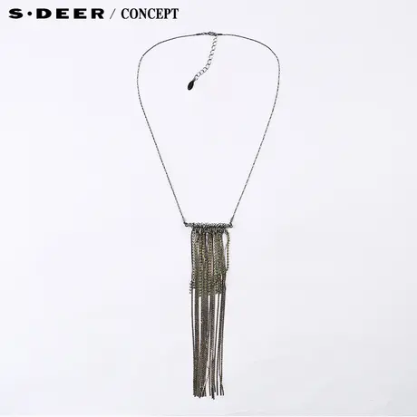 【新品】sdeer圣迪奥专柜正品女优雅流苏装饰项链S15484373图片