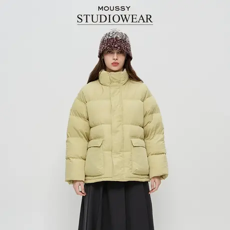 MOUSSY x STUODIOWEAR春季新品90%泡芙立领羽绒服女028HAA30-2571图片