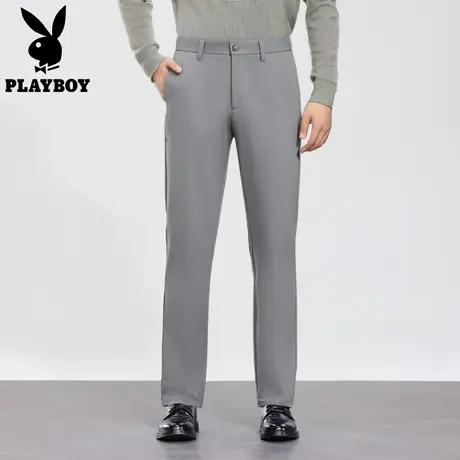 花花公子2025新款直筒休闲裤男款西裤垂坠感高级感轻商务百搭长裤图片
