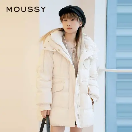 MOUSSY  春季新品女款连帽90%鸭绒收腰气质羽绒服028HAA30-3121商品大图