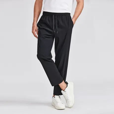 【凉感面料】花花公子百搭休闲长裤透气宽松运动耐磨九分裤松紧带图片