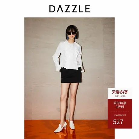 DAZZLE地素奥莱 衬衫春秋季女装感立裁小上衣商品大图