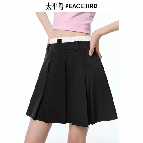 【商场同款】太平鸟女装2025夏季新款挺括垂顺半身短裙A3GEF2129商品大图