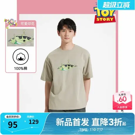 【玩具总动员系列】热风男士短袖T恤2025年夏季新款印花短T恤上衣图片