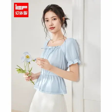 IEF/爱依服2025夏季新款法式纯欲温柔小女人风通勤百搭显瘦裙上衣图片