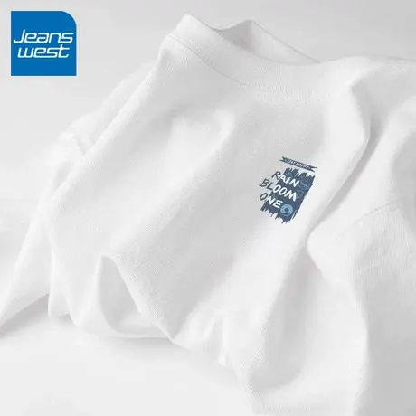 KV真维斯纯棉短袖女t恤夏2025新款 小个子宽松设计感小众半袖上衣图片