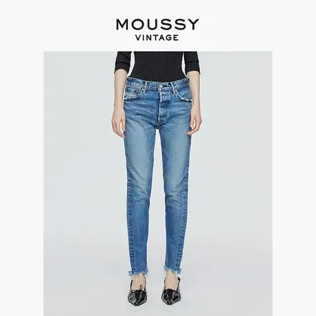MOUSSY VINTAGE 2025夏季新品四粒扣中腰铅笔牛仔裤540GSC11-2410商品大图