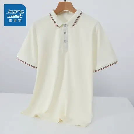 LR真维斯男装 2025夏季新日常休闲宽松年轻简约风时尚男装PoLo衫商品大图