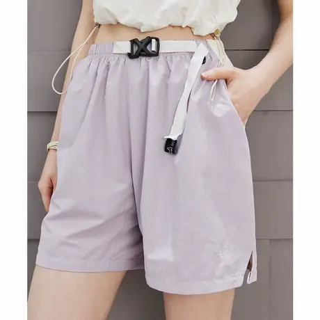 a02宽松运动撞色薄款微开叉设计阔腿裤夏季百搭女式休闲裤商品大图