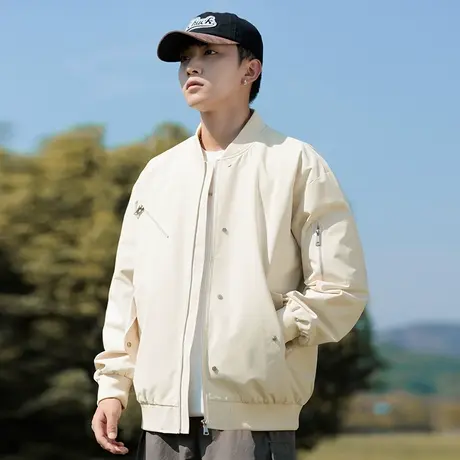 回力工装外套男2025新款春秋季美式飞行员夹克潮牌男生休闲棒球服图片