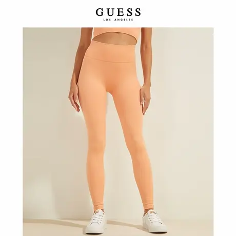 GUESSATHLEISURE女纯色高弹紧身打底裤-O1BA15ZZ04S图片