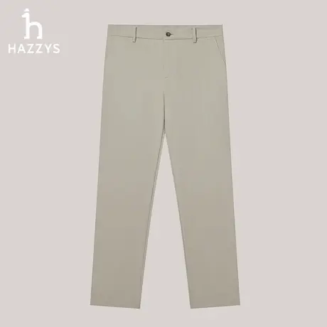 Hazzys哈吉斯秋季裤子男纯色通勤长裤男时尚潮流休闲商务裤锥形裤图片