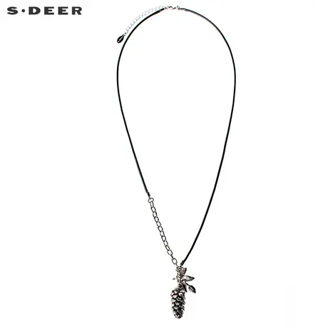 【新品】sdeer圣迪奥复古皮绳趣味吊坠装饰项链S17284375图片