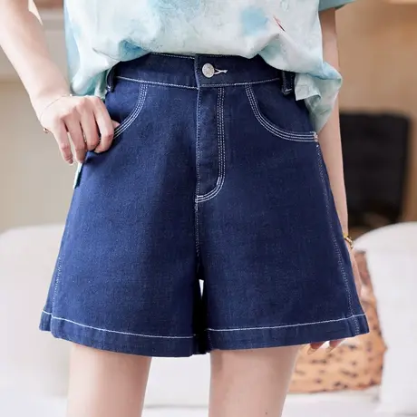 宝诗黎【新品价238元】高腰休闲牛仔短裤LH1269商品大图