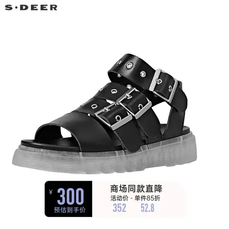 sdeer圣迪奥时尚厚底罗马鞋凉鞋S20283968🥊商品大图