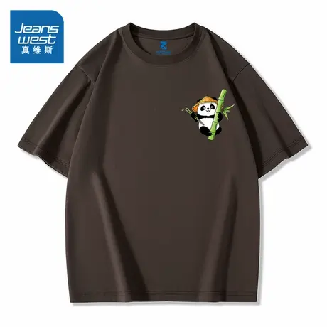 TM真维斯男装衣服2025春季新款 时尚潮流印花男款纯棉短袖T恤上衣图片