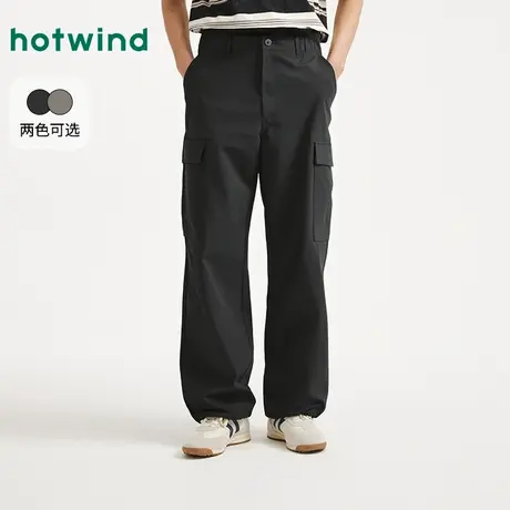 热风2025年秋季新款男士通勤工装直筒裤图片