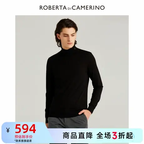 ROBERTA诺贝达秋季商场同款男装毛衣羊毛针织衫羊毛衫男商品大图