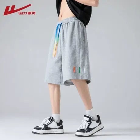 回力夏季薄款五分卫裤男士2025新款运动短裤宽松休闲篮球健身裤子商品大图