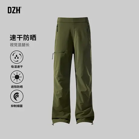 男士速干伞兵裤男夏季轻薄2025新款休闲防紫外线工装裤直筒宽松潮商品大图