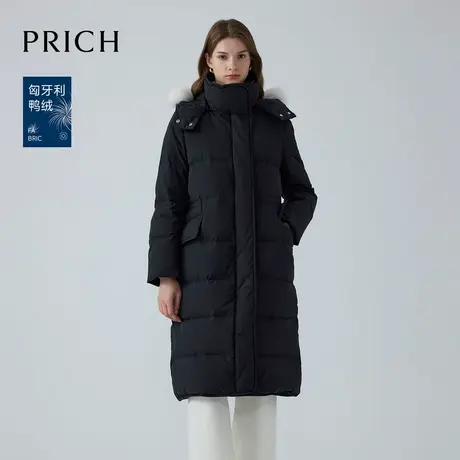 【超能小太阳严选】【匈牙利鸭绒】PRICH时髦长款羽绒服保暖外套图片