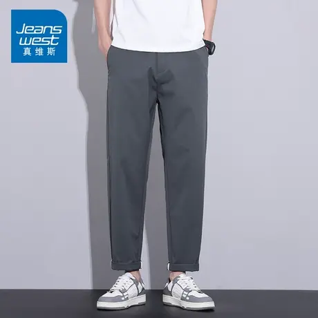 KZ真维斯九分西装休闲裤男士西裤工作裤上班春秋季男裤子男装新款图片